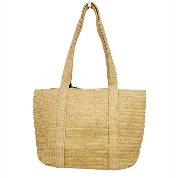 NWT Draper James Everyday Straw Bag Tote Floral Scarf Preppy Southern Chic - Picture 5 of 10